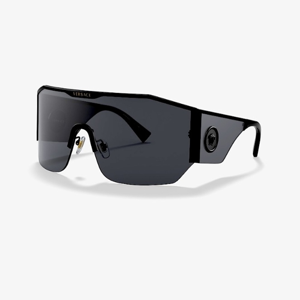 VERSACE $600 Medusa Halo Shield Sunglasses- VGUC